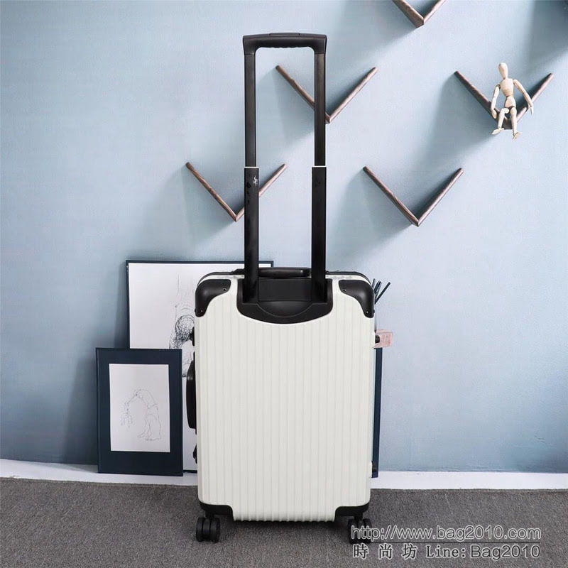 潮牌Suprmem聯名rimowa日默瓦 專櫃雙排萬向靜音飛機輪 航空7系鋁合金 拉箱/拉杆箱  xbt1127